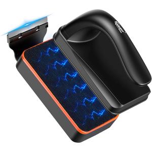hygger Magnetic Aquarium Fish Tank Glass Cleaner,Detachable Dual-Blades Brush Tool with Floating Scrubber, Double Side Magnetic Algae Scraper for 0.2-0.4 Inch Thick Glass Aquariums Tank (M)