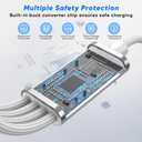 USB C Splitter Multi Charging Cable [2Pack 5ft], USB A/C to USB C QC 3.0 Fast Charging, 4 in 2 Multi Charger Cord with 4 Type C Ports for iPhone 17/16/15 Series, iPad Air/Pro, Samsung Galaxy, Tablets