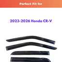 KPY Rain Guards Fit for 2023-2026 Honda CRV, Out-Channel Window Visors Vent Wind Deflectors 4PC, Car Accessories for 23-26 CR-V