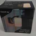 Outdoor Wall Sconce Light, Modern Exterior Light Fixture Waterproof and Anti-Rust Aluminum Milk Glass Indoor for Outside Porch, Patio, Garage, Bedroom, Matt Black (No Sensor)