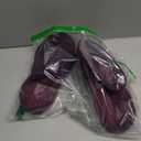 LongBay Women's Warm Chenille Knit Bootie Slippers Memory Foam Comfy Suede Fluffy Faux Fur Boots House Shoes (7-8, Purple)