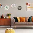 Nuberlic 4 Pack Embroidery Kit for Beginners Cross Stitch Kits Needlepoint Kits for Adults, Include 4 Embroidery Hoops, 4 Embroidery Cloth with Pattern, Color Threads and Needles