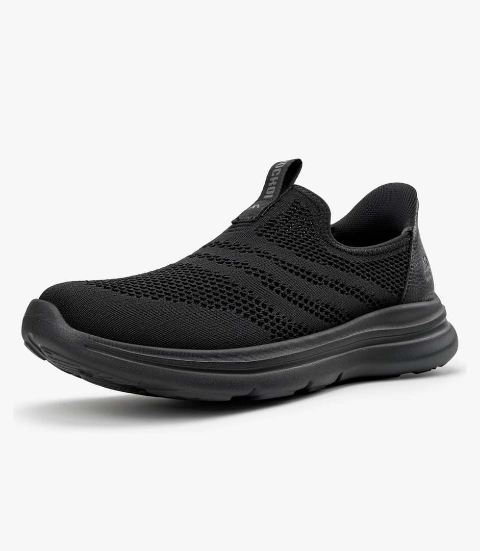 Men's Hands-Free Slip On Sneakers | Laceless Walking Shoes for Gym/Travel/Office 44
