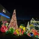 Inflatable Christmas Ornaments,18" 25" Christmas Oversized Ornament,Christmas Ball Decorations Indoor Outdoor, Use as Festive Yard Decoration (White, 18")