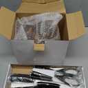 Astercook Kitchen Knife Set, 15 Piece Knife Block Sets with German 1.4116 Steel Sharper and Rust Proof, Full Tang Knives Set with Ergonomic Nylon Handle, Dishwasher Safe Black