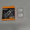 Misxi [2 Pack] Waterproof Anti-Scratch Case with Button for Apple Watch SE 3 (2025) SE Series 6 Series 5 Series 4 40mm, Hard PC Cover with Tempered Glass Screen Protector for iWatch, Starlight