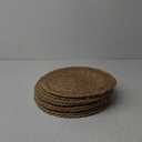 Defined Deco Woven Placemats Set of 10,12" Round Rattan Placemats,Natural Hand-Woven Water Hyacinth Placemats,Farmhouse Weave Place Mats,Rustic Braided Wicker Table Mats for Dining Table,Home,Wedding.