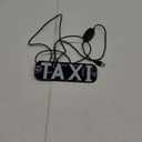 YSY Taxi Sign, LED Light Logo ,on Car Window with DC 6V Car Charger Inverter for Rideshare Driver Taxi Light up Sign (Red and green, USB Switch)