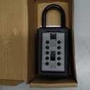 Kidde AccessPoint 001166 KeySafe 3-Key Portable Push Button Key Safe Box, Titanium Gray