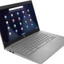 HP 14" HD Chromebook Laptop for Students, Intel Quad-Core N4120(> N4020), 4GB RAM, 64GB eMMC, WiFi, Webcam, HDMI, USB-A&C, 14 Hours Battery life, ZOOM, Chrome OS, CUE Accessories