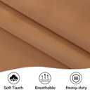 Vatge Terracotta French Door Curtains 72 Inch Length for Patio Door - Burnt Orange Sidelight Curtains for Front Door, 1 Panel, W25 x L72, Terracotta