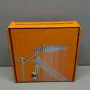 10 inch Rain Shower Head with Handheld Spray Stainless Steel, High Pressure Square Rainfall Showerhead Combo with 6 Handheld Sprayer, Detachable Shower Heads Waterfall Shower for Bathtub (Silver)