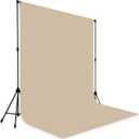 Photo Backdrop Beige Fabric Professional Photography Solution 8x10ft Seamless Design Eliminate Wrinkles Baby Shower Pregnant Women Shooting Scene Background