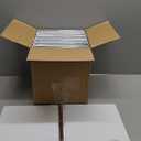 White Vinyl Standard 3-Ring Binders, 1-Inch, for 8.5" x 11" Sheets, with Inside Pockets, 4-Pack