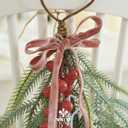 MEEDEE Rose Gold Velvet Ribbon 3/8 Inch Double Face Velvet Ribbon 2 Rolls 20 Yards Thin Ribbons for Ornaments, Gift Wrappig, Christmas Tree Decorations, Rustic Wreath, Winter Holiday Decor