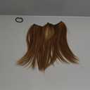 REECHO 12" Invisible Wire Hair Extensions with Thinner Softer Lace Weft Adjustable Size Removable Secure Clips in Short Straight Secret Hairpiece for Women - Medium Brown with Blonde Highlights