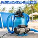 3 Pack 1.5" Pool Hose for Above Ground Pools 59" Long，Pool Pump Hose Filter Pumps Replacement Hose with Sealing Rings Fits for Intex Filters Pump, Saltwater Systems, Sand Filter