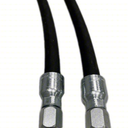 Haichy 26711-08-08-RW Hydraulic Hose Swivel Assembly 1/2” Hydraulic Hose with Female JIC X Female JIC, 48IN, 3988 psi, black-A