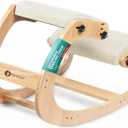 NYPOT Ergonomic Kneeling Chair with Adjustable Seats - Knee Chair for Posture Correction & Kneel Rocking Stool for Desk - Back Pain Relief and Support for Home and Office - (Ivory)