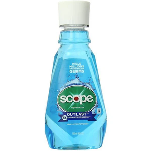 Crest Scope Outlast Mouthwash - 16.9 oz - Long Lasting Peppermint,Pack Of 4