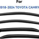 Window Visors Rain Guards for 2018-2024 Toyota Camry, Out-Channel Window Vent Wind Deflectors Visors Shades for Camry 18-24