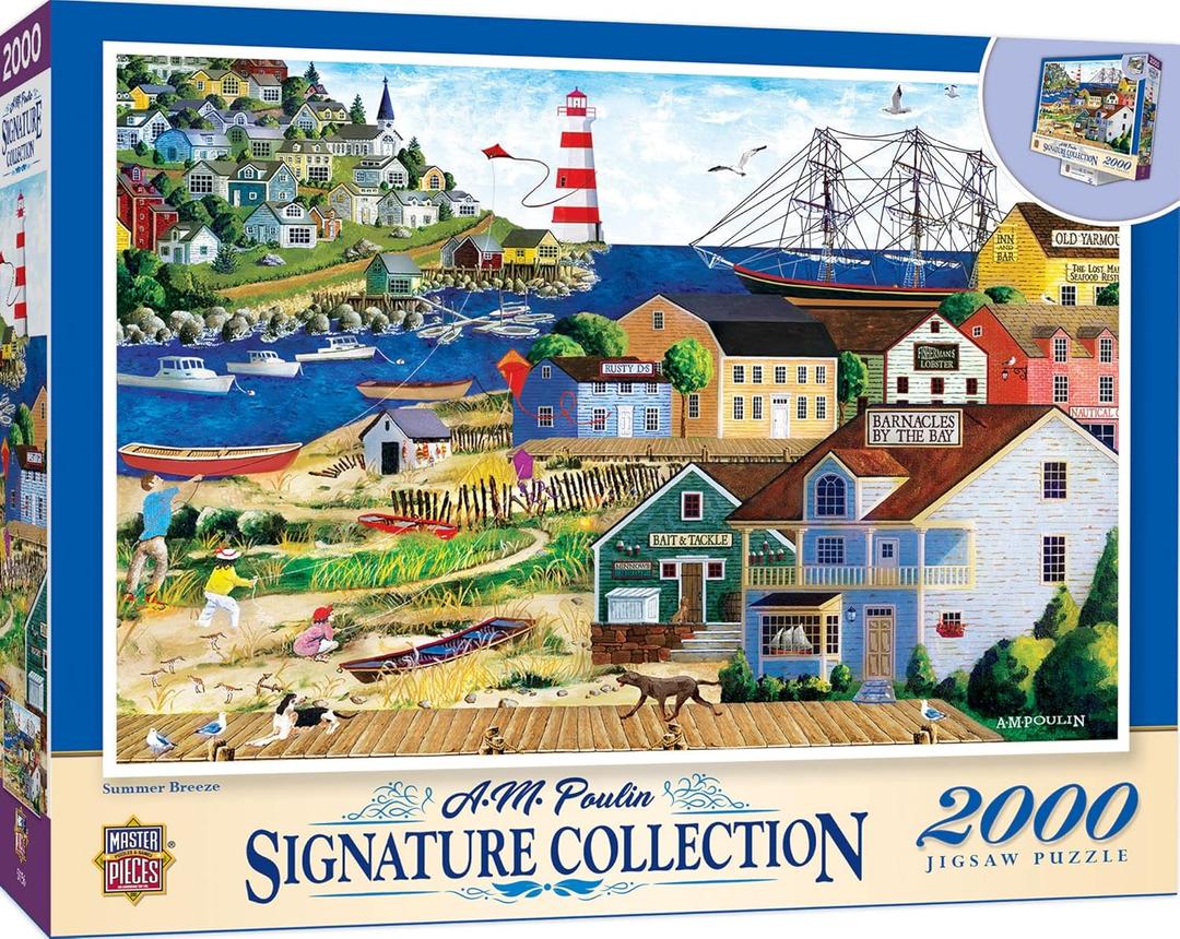 MasterPieces 2000 Piece Jigsaw Puzzle for Adults, Family, Or Youth - Summer Breeze - 39"x27"