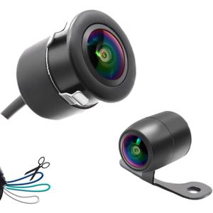 Backup Camera for Cars,Universal AHD 1080P Fisheye CCD Waterproof Wide View Angle Rear/Front View Back up Camera for HD Night Vision for Car Parking Assist Camera Reversing Parking Three Control Line