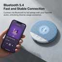 Ultra-Thin Bluetooth Pillow Speaker,Mini Portable Under Pillow Speaker with White Noise Timer Wireless Sleep Aid,Bone Conduction Sound Design for Side Sleepers,Private Stereo Sound for Adult&Kid,Blue