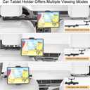 Headrest Tablet Holder for Car Accessories, Crafted from aircraft-grade aluminumUniversal Car Tablet Mount with 22'' Extendsion Arm Car Seat Mount for iPad, Galaxy, Fire HD or 4.7-12.9 Tablets