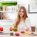 Snack Containers Vacuum-Sealed 20 Pack Dual-Compartment Lunchable BPA-Free Box with Lids Condiment Cups for Dipping Sauce Fruit Salad Dressing Office School Picnic Lunch for On the Go Take Out Foods