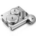 3 Pieces Acrylic Liquid Container Stainless Steel Acrylic Liquid Powder Cup Stainless Steel Nail Powder Holder Container with Lids for Nail Design Tools