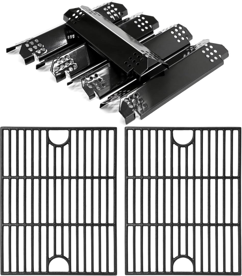 720-0888N Replacement Parts for Nexgrill 5 Burner 720-0888 720-0888S, 4 Burner 720-0830H 720-0830X 720-0783E 720-0783EH. 17 inch Grill Grates and Heat Plates for Nexgrill Replacement Parts 5 Burner
