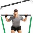 Resistance Band Bar, 26.4 in or 39.4 in, Workout Bar for Fitness, Portable Weightlifting Training, Suit for Home Exercise, Resistance Band Training