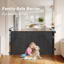 Retractable Baby Gates for Doorways & Stairs, Mesh Retractable Dog Gate for Indoor&Outdoor Use, 33" Tall Expands Up to 60" Width, No Bottom Bar Child Safety Gates for Stairs, Doorways, Hallways, Decks