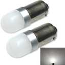 #313 Miniature Bayonet Bulb LED Replacement (2-Pack) | 28vdc | Ba9s Base | Bulb Shape: T3 1/4 | Replaces Bulb Numbers: 313 1818 1819 1820 1820BTS 1829 1843 1864 1873 757 1437 (2-Pack; Bright White)