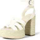 The Drop Women's Bea Platform Heel (10, White)