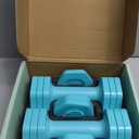 EQUIPRO Adjustable Dumbbell Set, 4 in 1 Free Weights Dumbbells Set for Women, Weights for Women at Home, 2lb 3lb 4lb 5lb with TPU Soft Rubber Handle for Home Gym Exercise Training