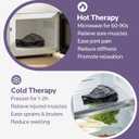 Microwave Heating Pad for Neck Shoulder and Back Pain, Weighted Microwavable Heated Neck Wrap with Lavender Scent for Hot and Cold Compress, Large Size (Grey)