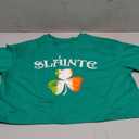 Women's Saint Patrick's Day Shirt St. Patrick's Day Crop Top Irish Shirt Shamrock Graphic Short Sleeve Crop Top (X-Large, Sa-green-2)
