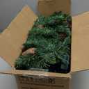 Christmas Garland 9ft with 70 Muticolor and Warm Led, 330 Tips Prelit Fraser Fir Xmas Garland with 70 LED Lights, Lush and Classics Green Style with Pine Cone for Indoor Outdoor Home Decoration