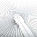 Coloch 48 Pack Folding Paper Hand Fans with Plastic Handle, Plain White Round Party Fans Pocket Fan for Wedding, Party Favor, Celebration, Home Decoration