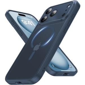 Magnetic for iPhone 17 Pro Case [Full Camera Protection][Military-Grade Protection][Compatible with MagSafe] Shockproof Protective Slim Phone Case for iPhone 17 Pro, Midnight Blue