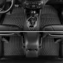 Floor Mats for Jeep Cherokee 2019-2023, All Weather Floor Mats Trunk Cargo Liner with Backrest Protectors and Door Sill Guards Accessories, Full Coverage Set