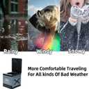 Multifunctional Foldable Portable Car Toilet Lightweight Outdoor Camping & Travel Emergency Toilet, Waterproof & Leak-Proof, Compact & Comfortable for Home, Camping, and Car Use