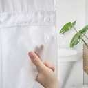 eachope 1 Pack PEVA Snap-in Shower Curtain Liner Replacement,Compatible with No Hook Shower Curtain with Snap in Liner, Removable & Water-Repellent,Machine Washable,70x54,Frost