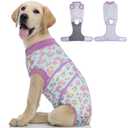 Kuoser Dog Surgery Recovery Suit, Anti Licking Dog Onesie, Surgical Neuter Spay Suit for Male Female Dogs, Dog Body Suits After Surgery, Dog Recovery Suit Cone Alternative for dogs, XL