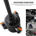 Esoulk Car Cup Phone Holder, Car Phone Holder Cup Holder with 11 Long Arm, Goose Neck Cupholder Phone Holder, Adjustable Phone Holder for Car, Universal Cup Holder for Car, Cup Cradle