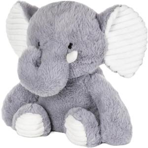 Microwaveable Cute Weighted Stuffed Animal - 2.5lbs Cute Weighted Elephant Stuffed Animal Toy with Gift Able Box, Small Weighted Plush Animal for Anxiety, Heatable Toy to Hug Cuddle & Sleep for Kids