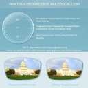 Vintage Round Progressive Multifocal Presbyopic Glasses, Photochromic Gray Sunglasses for Men Women Readers (Clear Gray,+1.00/+4.00 Magnification)