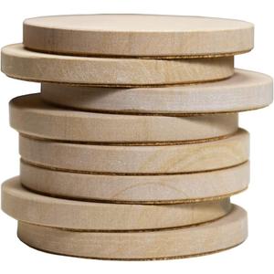 8 Pack Natural Sandstone Water Absorbent Hand Crafted Round Coasters Bulk, MONKEY SUN 4 x 4 Inches Stone Coasters for Drink Bar Kitchen Home, Used for DIY and Carving, Set of 8